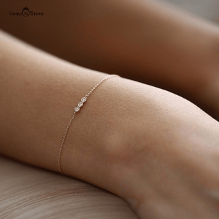 Minimal Gold Diamond Bracelet