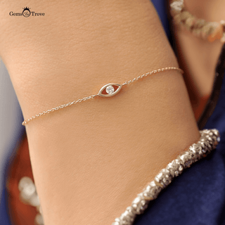 Diamond Evil Eye Bracelet