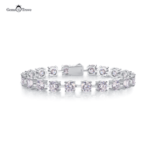 Elegant Moissanite Link Bracelet