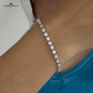 Illusion Diamond Tennis Bracelet