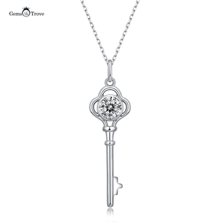 Moissanite Diamond Women's Key Pendant