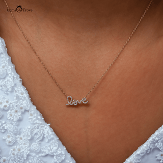 Diamond Love Pendant Necklace