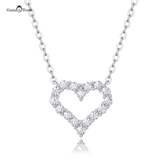 Moissanite Diamond Love Heart Pendant