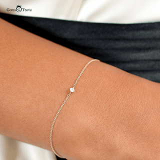 Diamond Solitaire Prong Bracelet