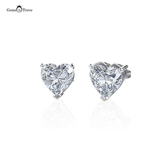 Sparkling Hearts Lab Diamond Studs