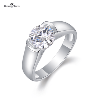 Gems Trove Moissanite Solitaire Ring