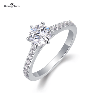 Classic Moissanite Solitaire Ring