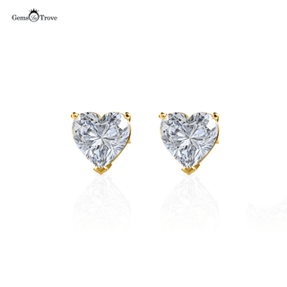 Sparkling Hearts Lab Diamond Studs