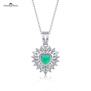 Emerald Heart Necklace Classic Design