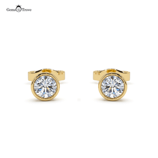 Bezel Setting Diamond Studs