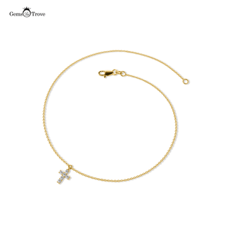 Diamond Cross Charm Bracelet