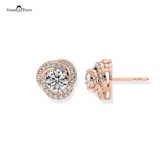 Heartfelt Round Radiance Studs Earring