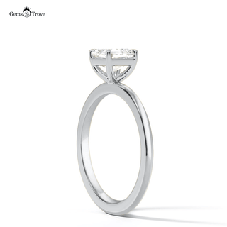 Devoted Heart Emerald Cut Ring