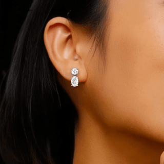 Eternal Embrace Oval Drops earrings