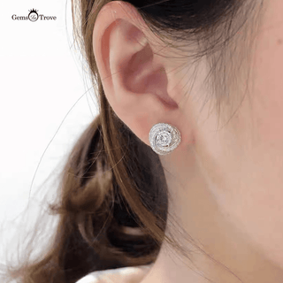 Heartfelt Round Radiance Studs Earring