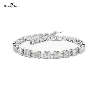 Illusion Diamond Tennis Bracelet