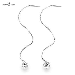 Moissanite White Dangle Earrings