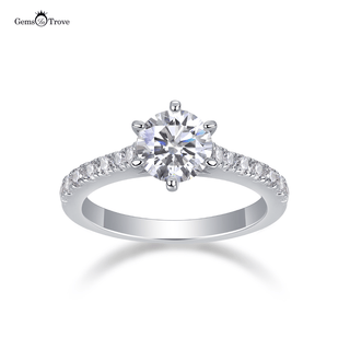 Classic Moissanite Solitaire Ring