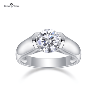 Gems Trove Moissanite Solitaire Ring