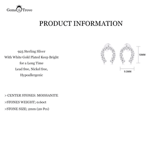 Lucky Horseshoe Moissanite Earrings