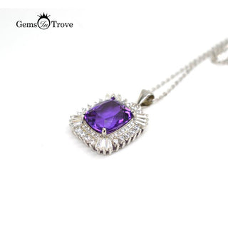 Amethyst Silver Pendant