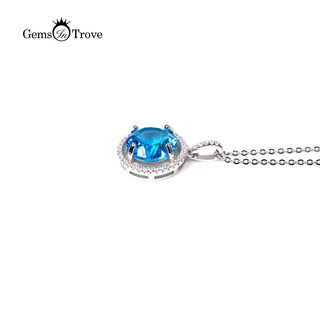 Topaz Silver Pendant